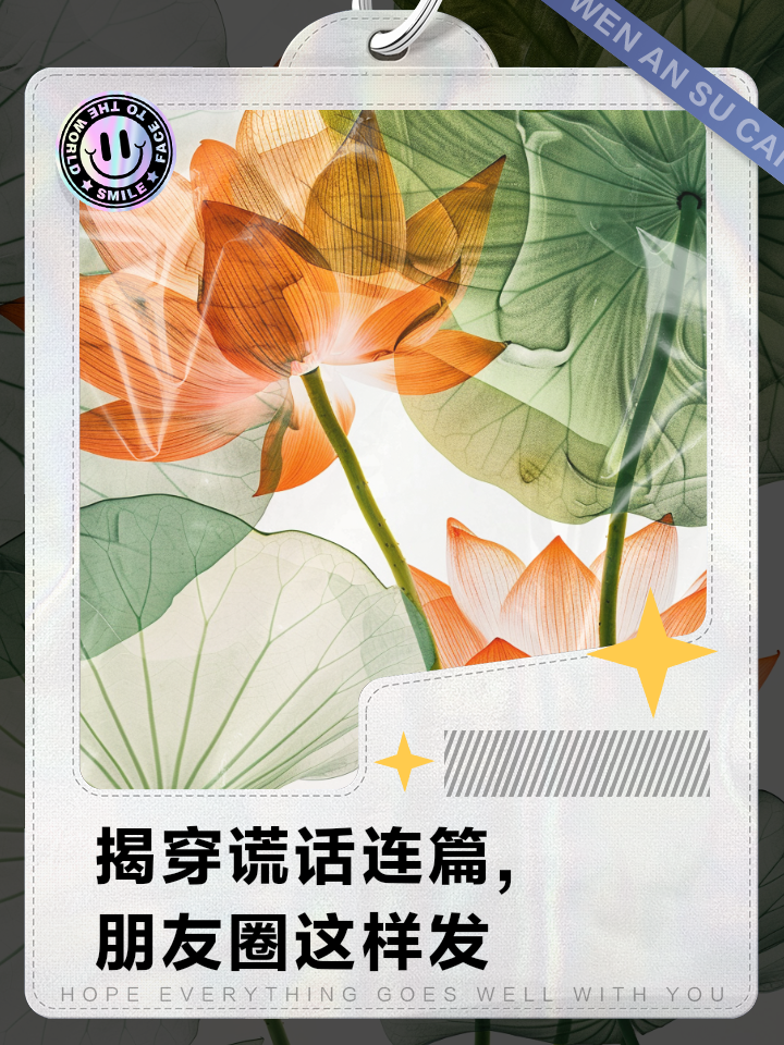 揭穿谎话连篇,朋友圈这样发